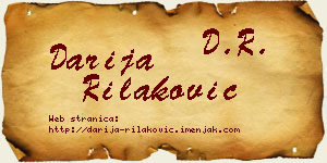 Darija Rilaković vizit kartica